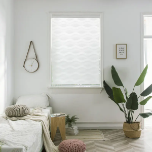 Popular Wave Style Zebra Blinds Customized Roller Shades for Home Decorate