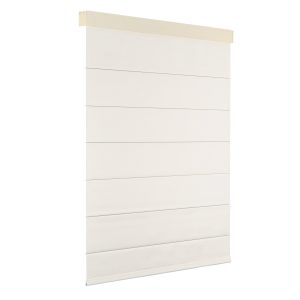 Motorized blackout roman blinds with square cassettes