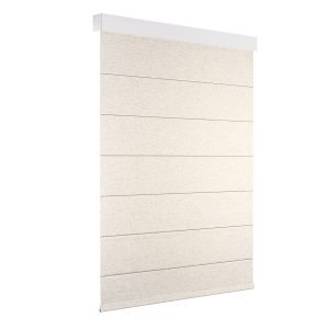 Manual blackout linen roman blinds with cassettes