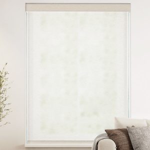 Manual linen light filtering roller shades with chain